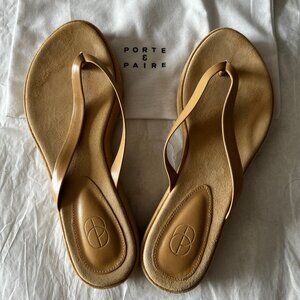 PORTE & PAIRE Suede Platform Sandal - EU 37/ US 7